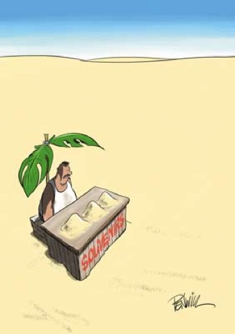 Vender areia no deserto